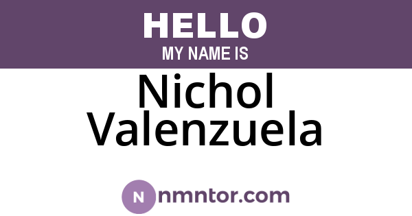 Nichol Valenzuela