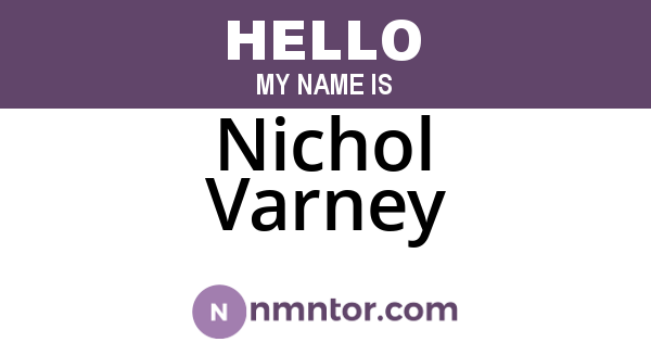 Nichol Varney