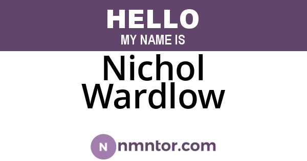 Nichol Wardlow