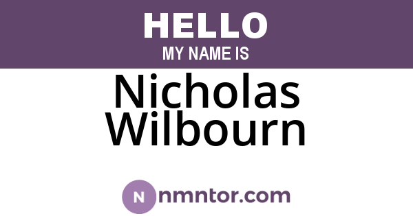 Nicholas Wilbourn