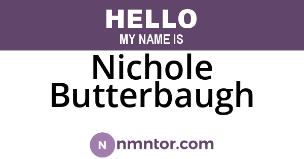 Nichole Butterbaugh