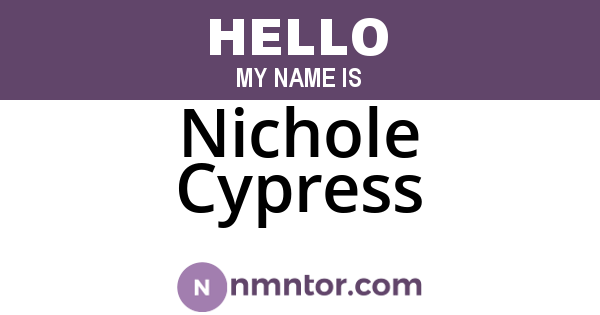 Nichole Cypress