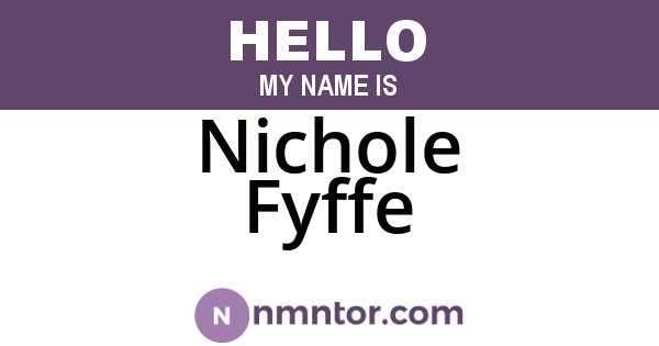 Nichole Fyffe