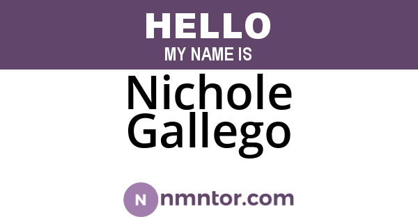 Nichole Gallego