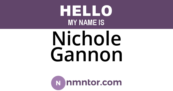 Nichole Gannon