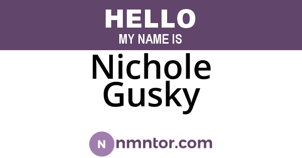 Nichole Gusky