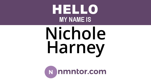 Nichole Harney