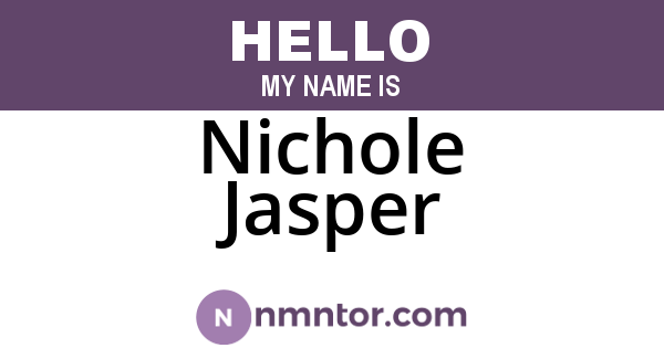 Nichole Jasper