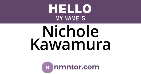Nichole Kawamura