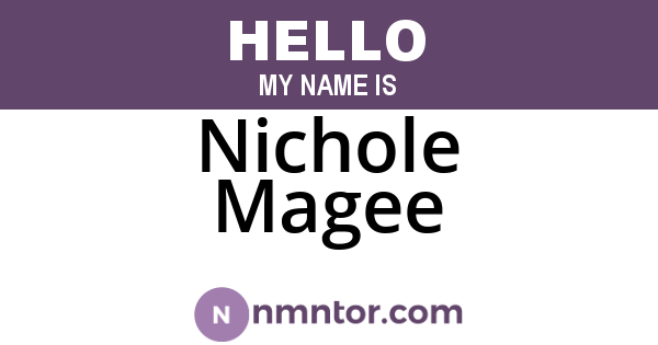Nichole Magee