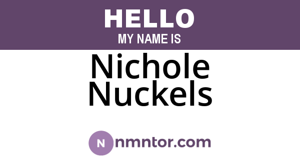 Nichole Nuckels