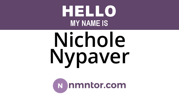 Nichole Nypaver