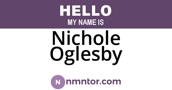 Nichole Oglesby