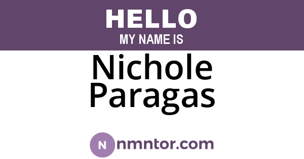 Nichole Paragas