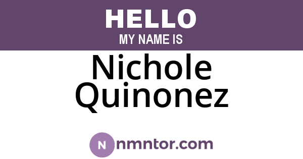 Nichole Quinonez