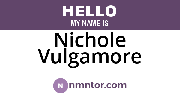 Nichole Vulgamore