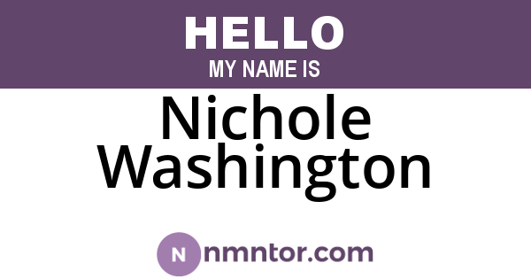 Nichole Washington