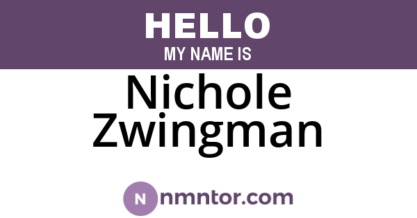 Nichole Zwingman