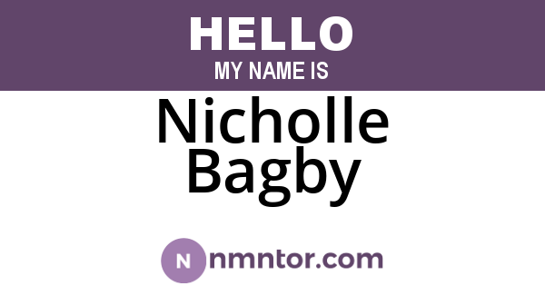 Nicholle Bagby