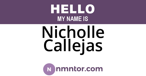Nicholle Callejas