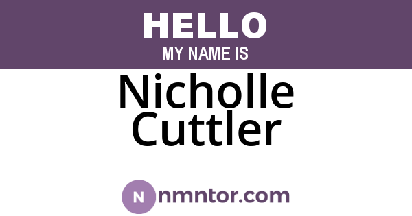 Nicholle Cuttler
