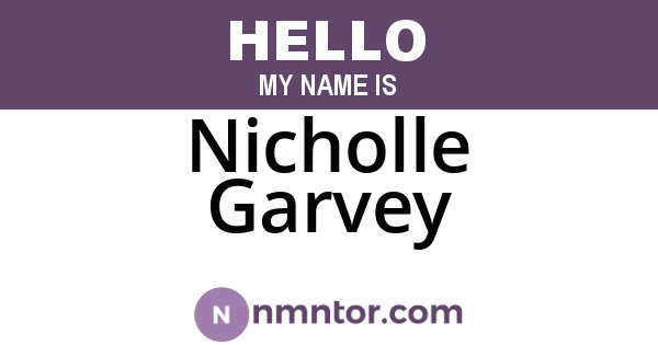Nicholle Garvey