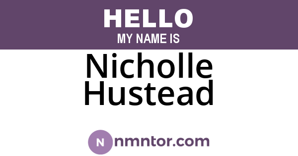Nicholle Hustead