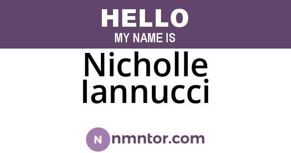 Nicholle Iannucci