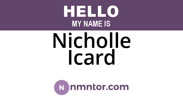 Nicholle Icard