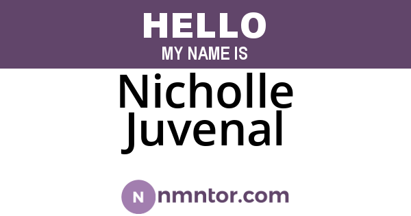 Nicholle Juvenal