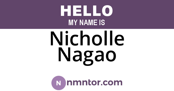 Nicholle Nagao