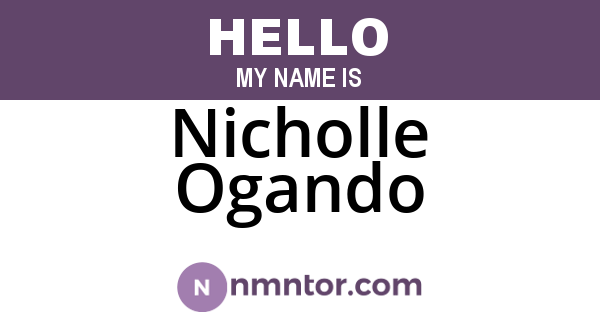 Nicholle Ogando