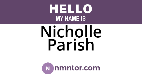 Nicholle Parish