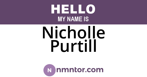 Nicholle Purtill