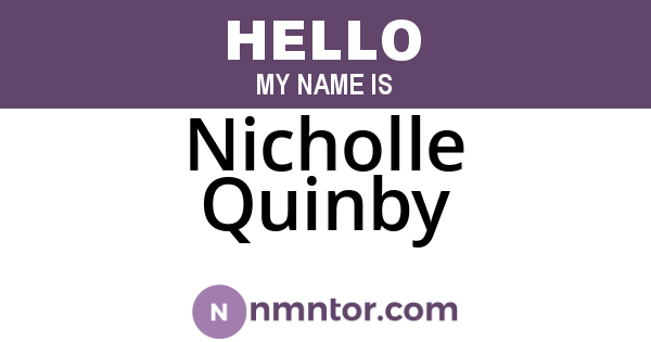 Nicholle Quinby