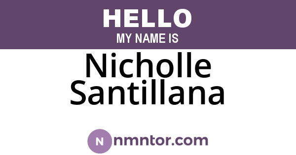 Nicholle Santillana