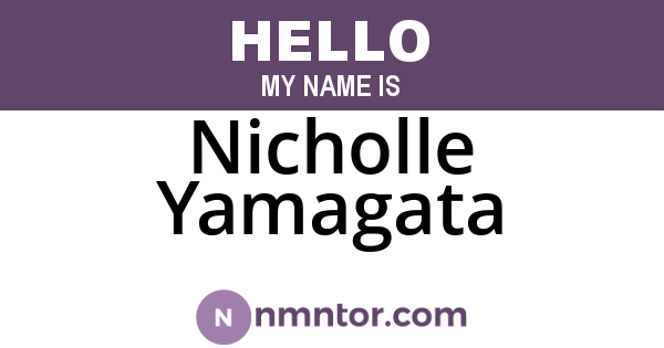 Nicholle Yamagata