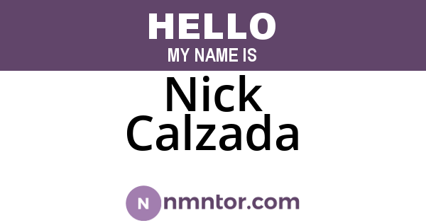 Nick Calzada