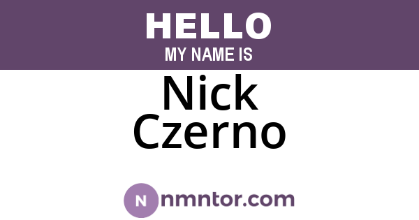 Nick Czerno