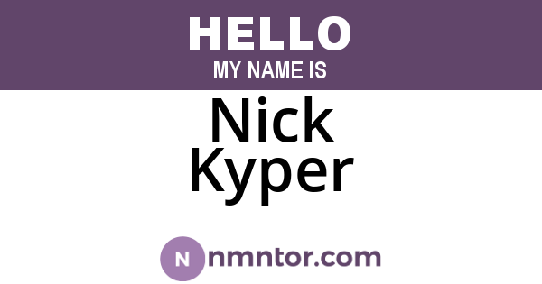 Nick Kyper