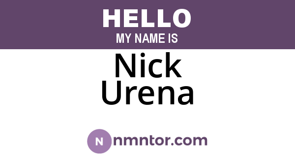 Nick Urena