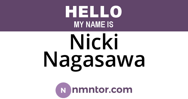 Nicki Nagasawa