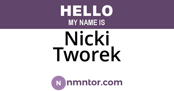 Nicki Tworek
