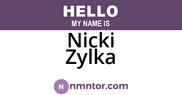Nicki Zylka