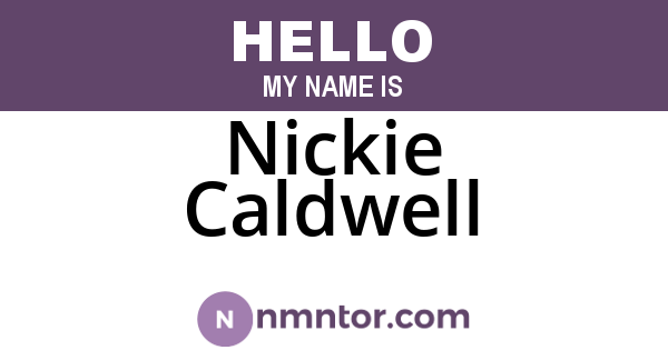 Nickie Caldwell