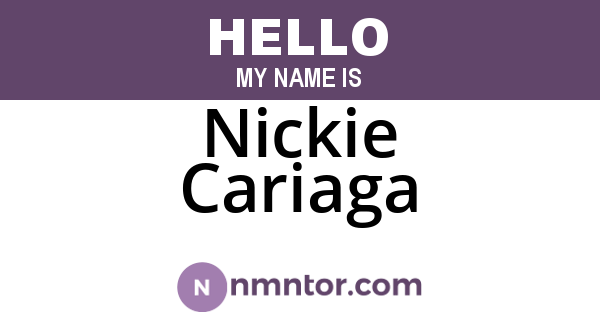 Nickie Cariaga