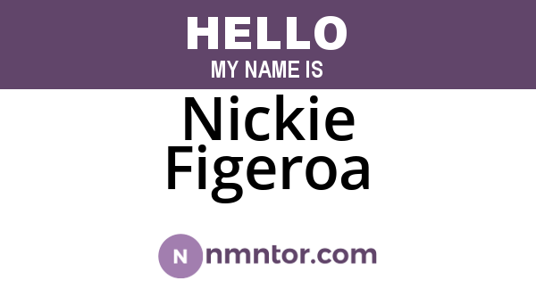 Nickie Figeroa
