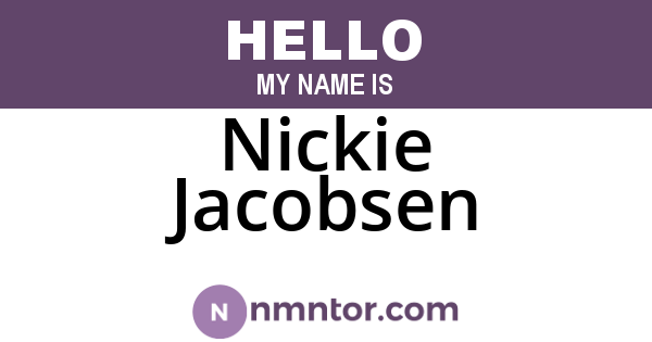 Nickie Jacobsen