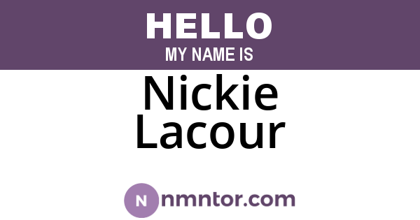 Nickie Lacour