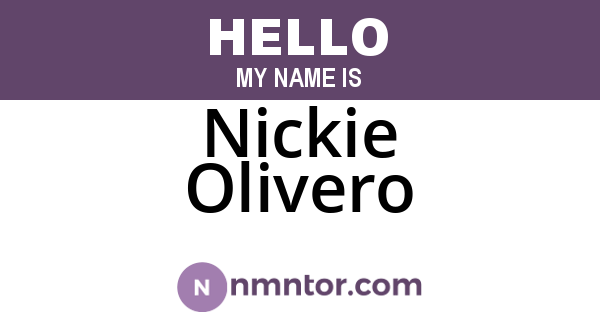 Nickie Olivero
